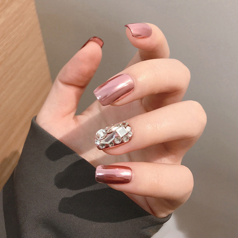 Super Bright Solid Nail Powder with Mirror Effect