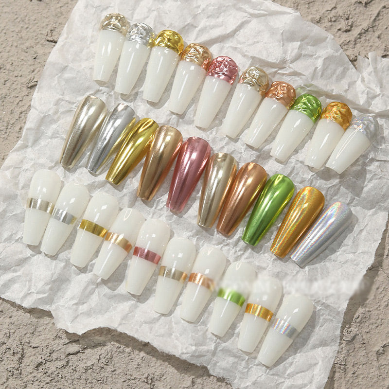 Super Bright Solid Nail Powder with Mirror Effect