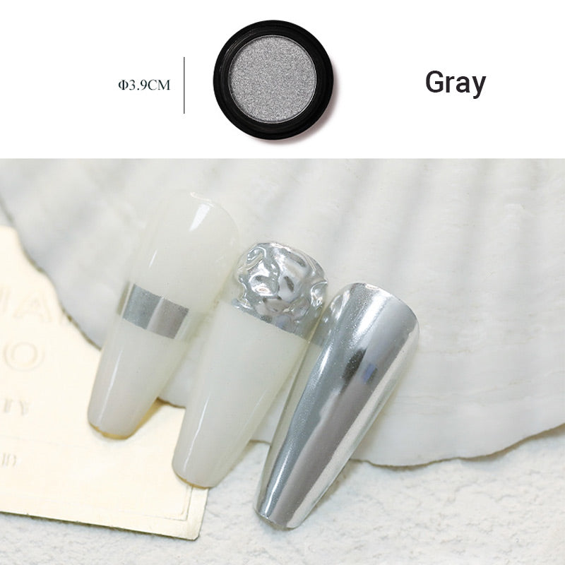 Super Bright Solid Nail Powder with Mirror Effect