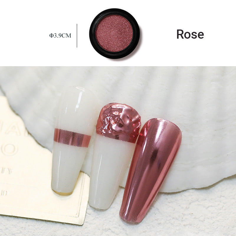 Super Bright Solid Nail Powder with Mirror Effect