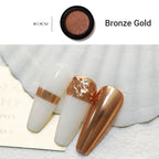 Super Bright Solid Nail Powder with Mirror Effect