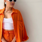 LONG SLEEVE SHIRT SHORT SET