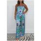 ✨Big price reduction✨Women's Spaghetti Strap Printed Top & Loose Pants 2-Piece Set