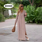 🔥For a limited time 26% discount🔥Boho Long Sleeve V-Neck Dress