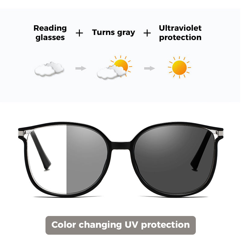 Photochromic Reading Glasses with Glitter Frame