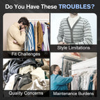 Semi-Spread Collar Shirt