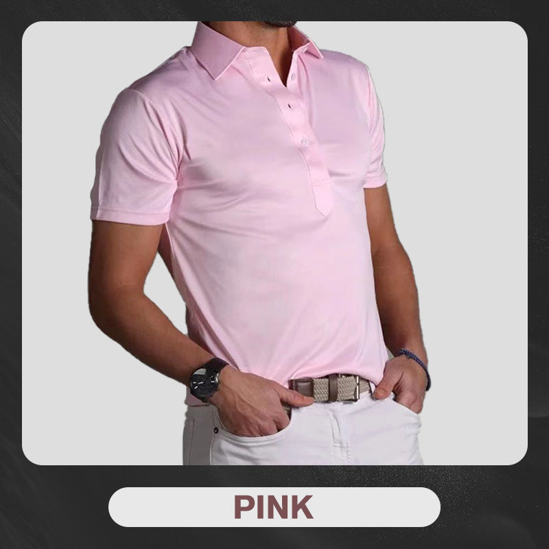 Semi-Spread Collar Shirt