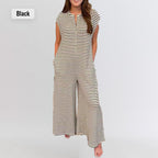 Women's Striped Casual Jumpsuit