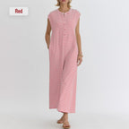 Women's Striped Casual Jumpsuit