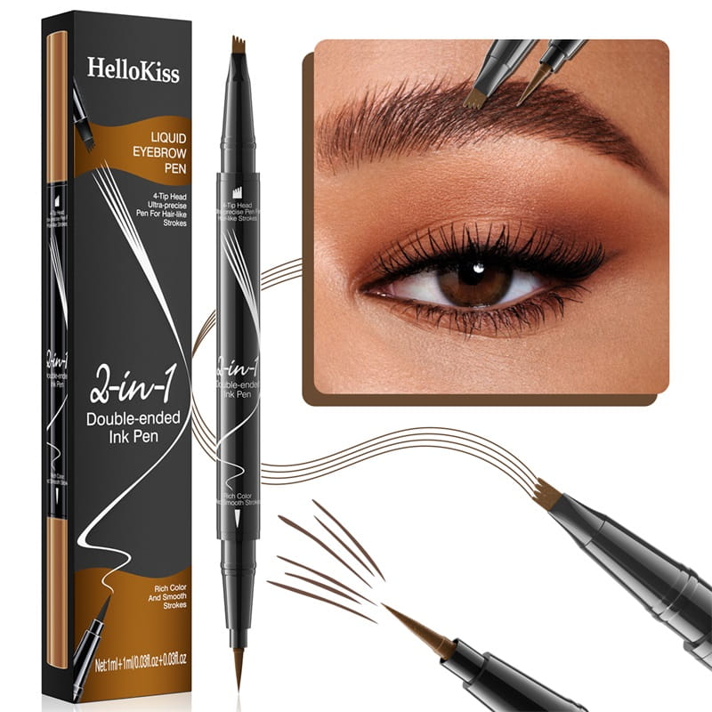 🔥Buy 1 Get 1 Free🔥2-In-1 Waterproof Long-Lasting Eyebrow Pen
