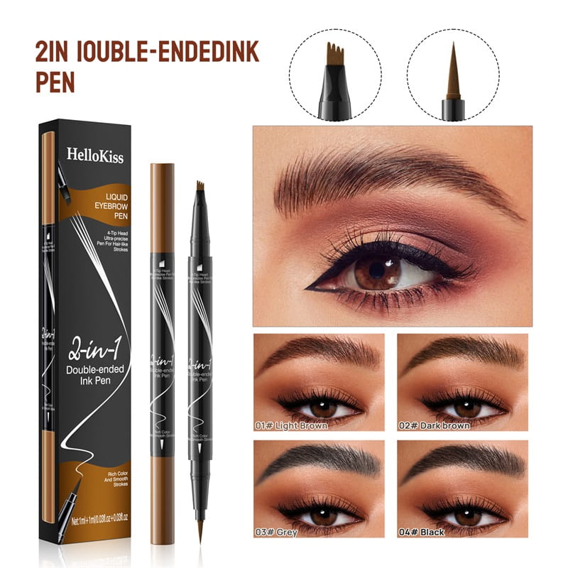 🔥Buy 1 Get 1 Free🔥2-In-1 Waterproof Long-Lasting Eyebrow Pen