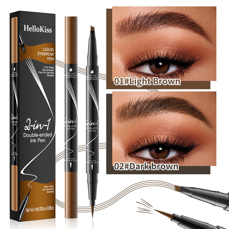 🔥Buy 1 Get 1 Free🔥2-In-1 Waterproof Long-Lasting Eyebrow Pen