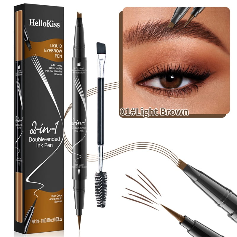 🔥Buy 1 Get 1 Free🔥2-In-1 Waterproof Long-Lasting Eyebrow Pen
