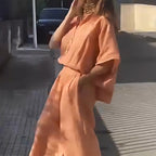 🔥2025 HOT SALE✨Women's Casual Cotton Linen Two-Piece Set