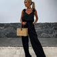 💕 5% off for a limited time! Women's sleeveless wide-leg jumpsuit|slim and versatile, the first choice for summer commuting and leisure
