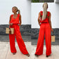 💕 5% off for a limited time! Women's sleeveless wide-leg jumpsuit|slim and versatile, the first choice for summer commuting and leisure
