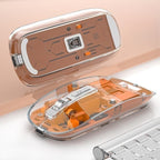 🌟Amazing Universal Mouse!🌟Rechargeable Transparent Shell Bluetooth Wireless Mouse