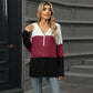 ✨Hot Sale 41% OFF✨Women's Color Block Hooded Sweater