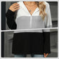 ✨Hot Sale 41% OFF✨Women's Color Block Hooded Sweater