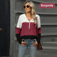 ✨Hot Sale 41% OFF✨Women's Color Block Hooded Sweater