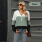 ✨Hot Sale 41% OFF✨Women's Color Block Hooded Sweater