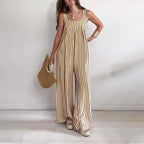 🔥 Refuse to dress anxiously! Striped loose jumpsuit|A set of Fengshen ✨ sale