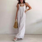🔥 Refuse to dress anxiously! Striped loose jumpsuit|A set of Fengshen ✨ sale