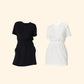 👗Elastic waist T-shirt dress: Slimming, age-defying, perfect for lazy summer vibes! 💐