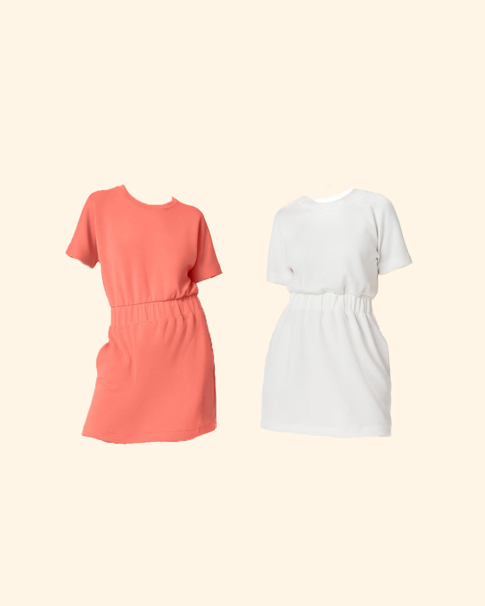 👗Elastic waist T-shirt dress: Slimming, age-defying, perfect for lazy summer vibes! 💐