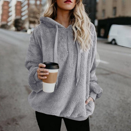 🌷HOT SALE 50% OFF🌸Fashion Warm Casual Loose Hooded Sweatshirt