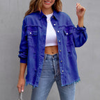 🍂Early Fall Specials 58% OFF💕Relaxed Fit Denim Style Jacket