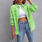 🍂Early Fall Specials 58% OFF💕Relaxed Fit Denim Style Jacket