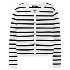 🔥Best seller 52% OFF💕【Elegant and self-confident】Women’s Trendy Striped Cardigan Sweater with Pockets