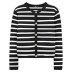🔥Best seller 52% OFF💕【Elegant and self-confident】Women’s Trendy Striped Cardigan Sweater with Pockets