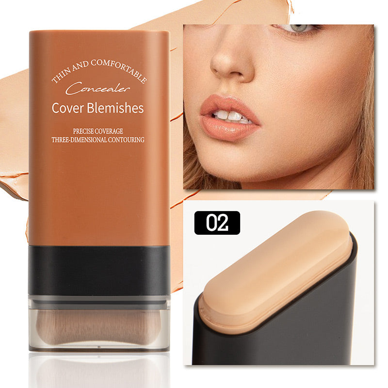 Buy 3 Get 2 Free 🎉✨ Hydrating Lightweight Foundation Stick with Brush