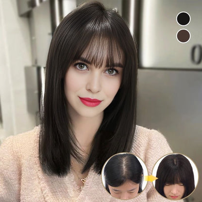 ⚡️Limited Offer! 50% Discount on Clip - in Air Bangs Hair Piece - Perfect Gift Alert! 🎁