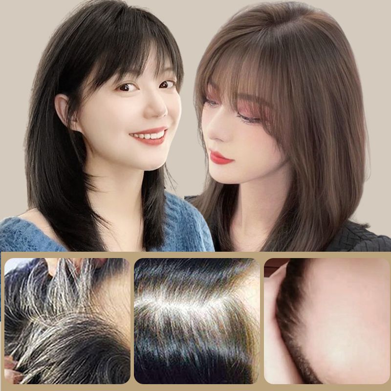 ⚡️Limited Offer! 50% Discount on Clip - in Air Bangs Hair Piece - Perfect Gift Alert! 🎁