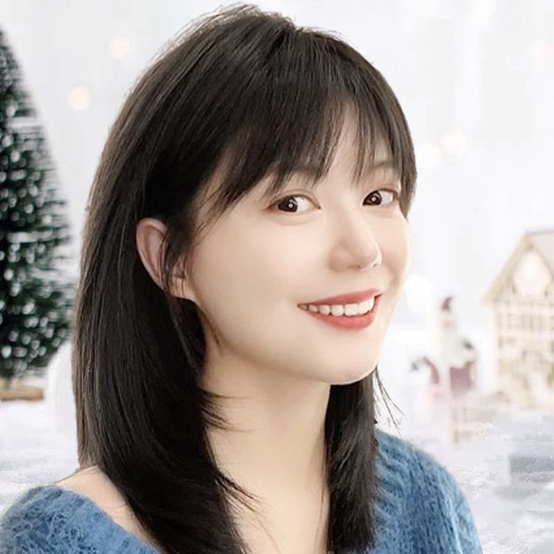 ⚡️Limited Offer! 50% Discount on Clip - in Air Bangs Hair Piece - Perfect Gift Alert! 🎁