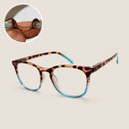 Women's Sexy Leopard Print Anti-Blue Light Gradient Reading Glasses
