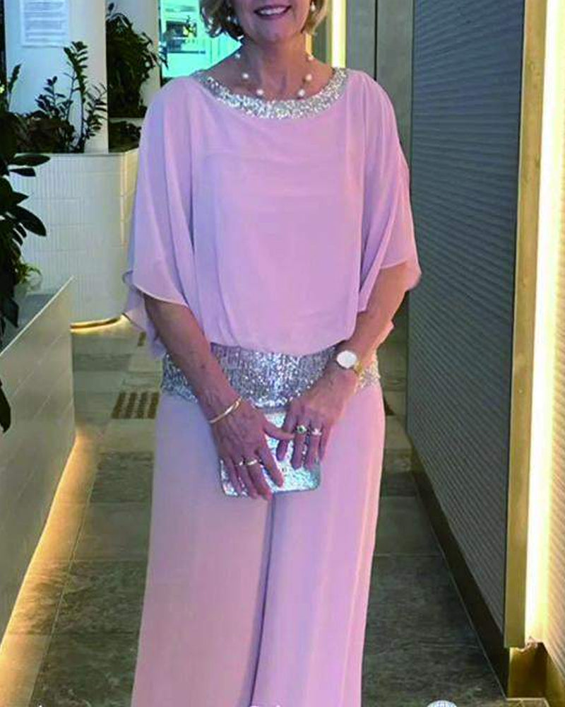 ✨Flash Sale! Sequin Color - Block Ensemble: Effortlessly Chic & Elegantly Styled