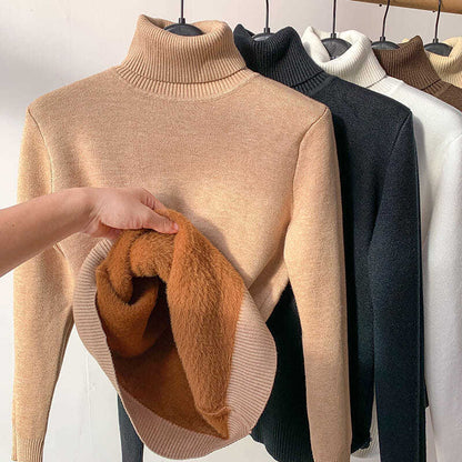 🔥New Year Specials 40% OFF🎁Winter fleece thick knitted bottoming shirt