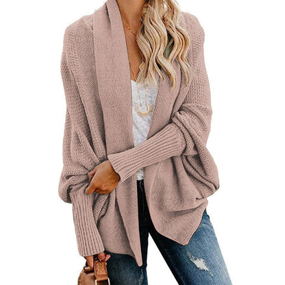 🎁Autumn New Arrivals Sale – 52% Off✨Woman'S Batwing Cable Knitted Slouchy Oversized Cardigan Sweater