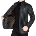 Men’s Trendy Checkered Warm Jacket with Pockets