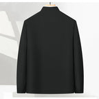 Men's Standing Collar Zipper Casual Jacket