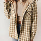 Autumn and Winter Series 54% OFF❄️Women's Winter Trendy Plaid Hooded Jacket💖