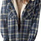 Autumn and Winter Series 54% OFF❄️Women's Winter Trendy Plaid Hooded Jacket💖