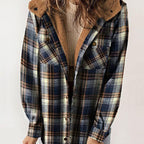 Autumn and Winter Series 54% OFF❄️Women's Winter Trendy Plaid Hooded Jacket💖