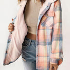 Autumn and Winter Series 54% OFF❄️Women's Winter Trendy Plaid Hooded Jacket💖