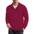Men's Long Sleeve Quarter Zip Pullover Sweater