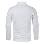 Men's Long Sleeve Quarter Zip Pullover Sweater